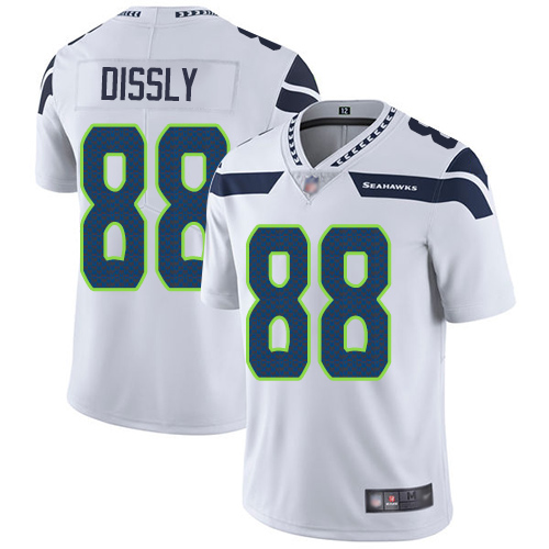 Seattle Seahawks Limited White Men Will Dissly Road Jersey NFL Football #88 Vapor Untouchable